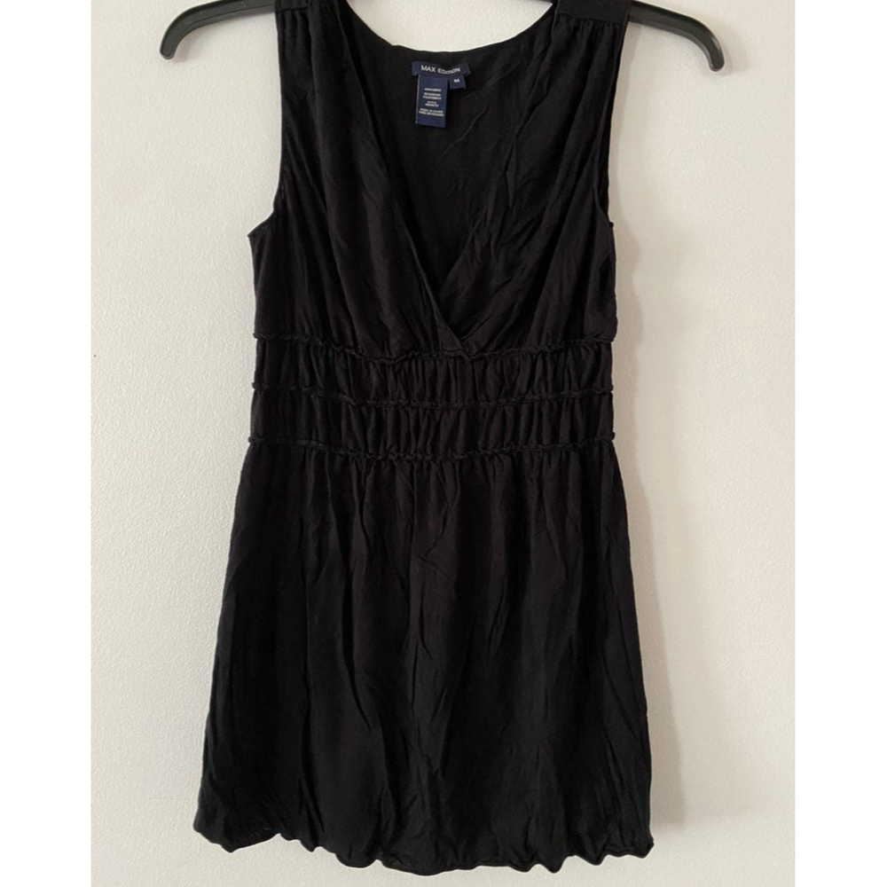 Fairy Grunge y2k alt babydoll ruffle black cami top